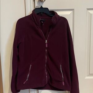 Lands' End Women's Purple Zip-Up Fleece